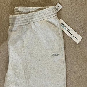 Aritizia Tna Cozy Fleece Perfect Flare Sweatpant - NWT/Gray